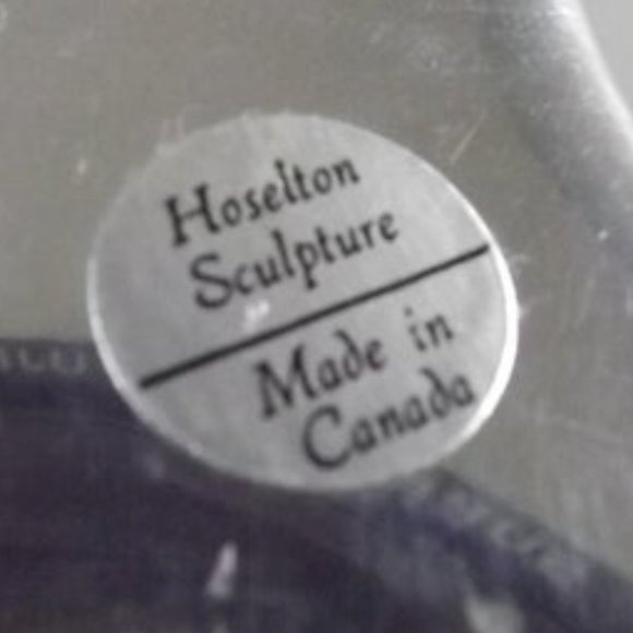 Vintage Hoselton Signed Metal Dolphin Sculpture - Picture 7 of 9